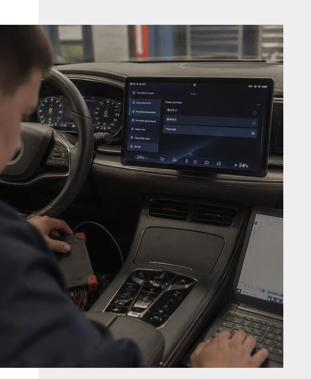Русификация автомобиля BYD HAN для эксплуатации в Светлограде